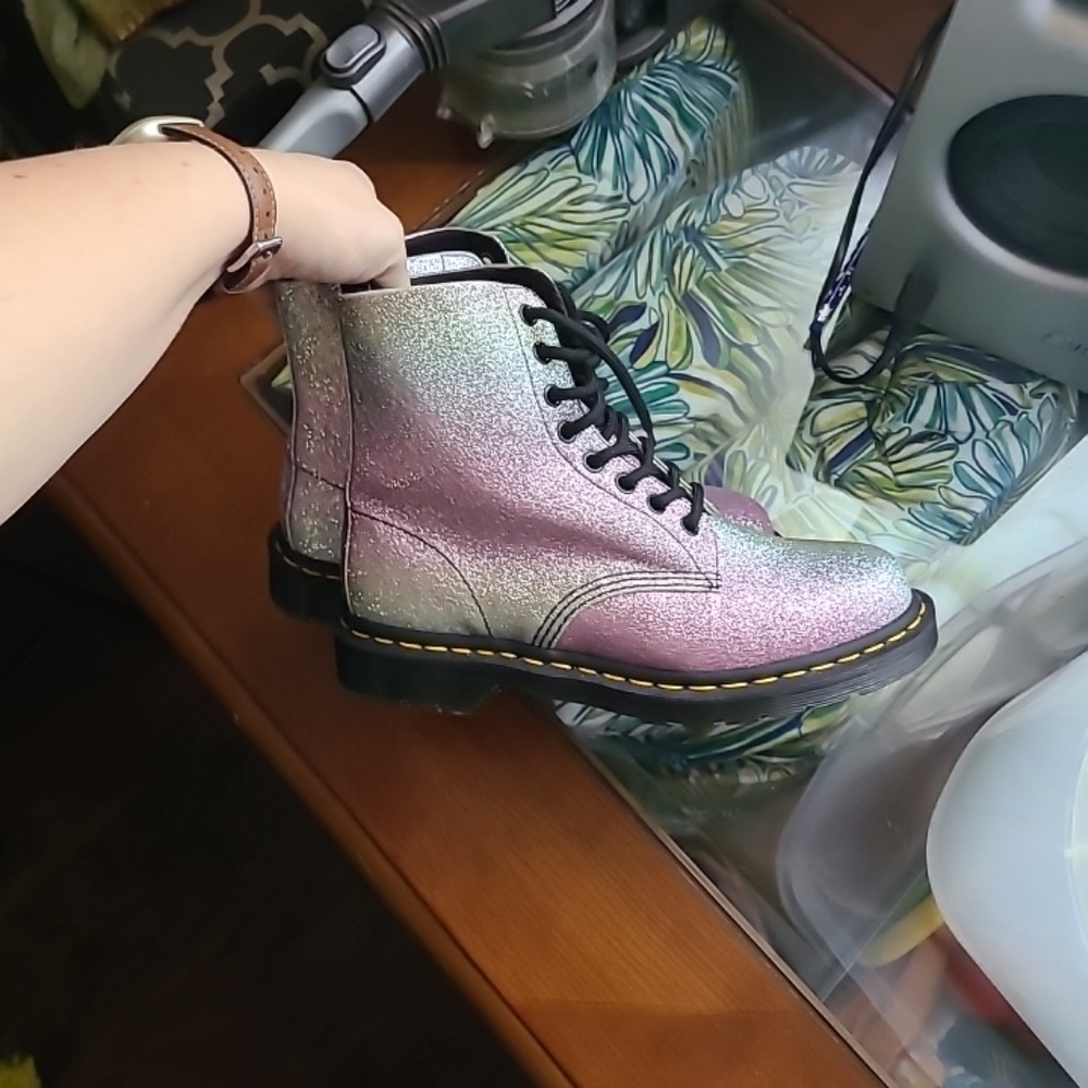 RARE Dr. Martens Pascal Glitter Boots